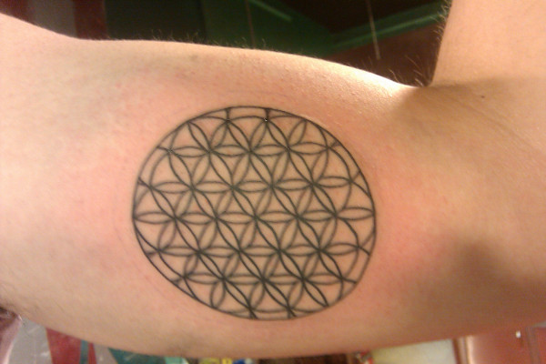 also heres my first flower of life tattoo Posted in Uncategorized Leave 
